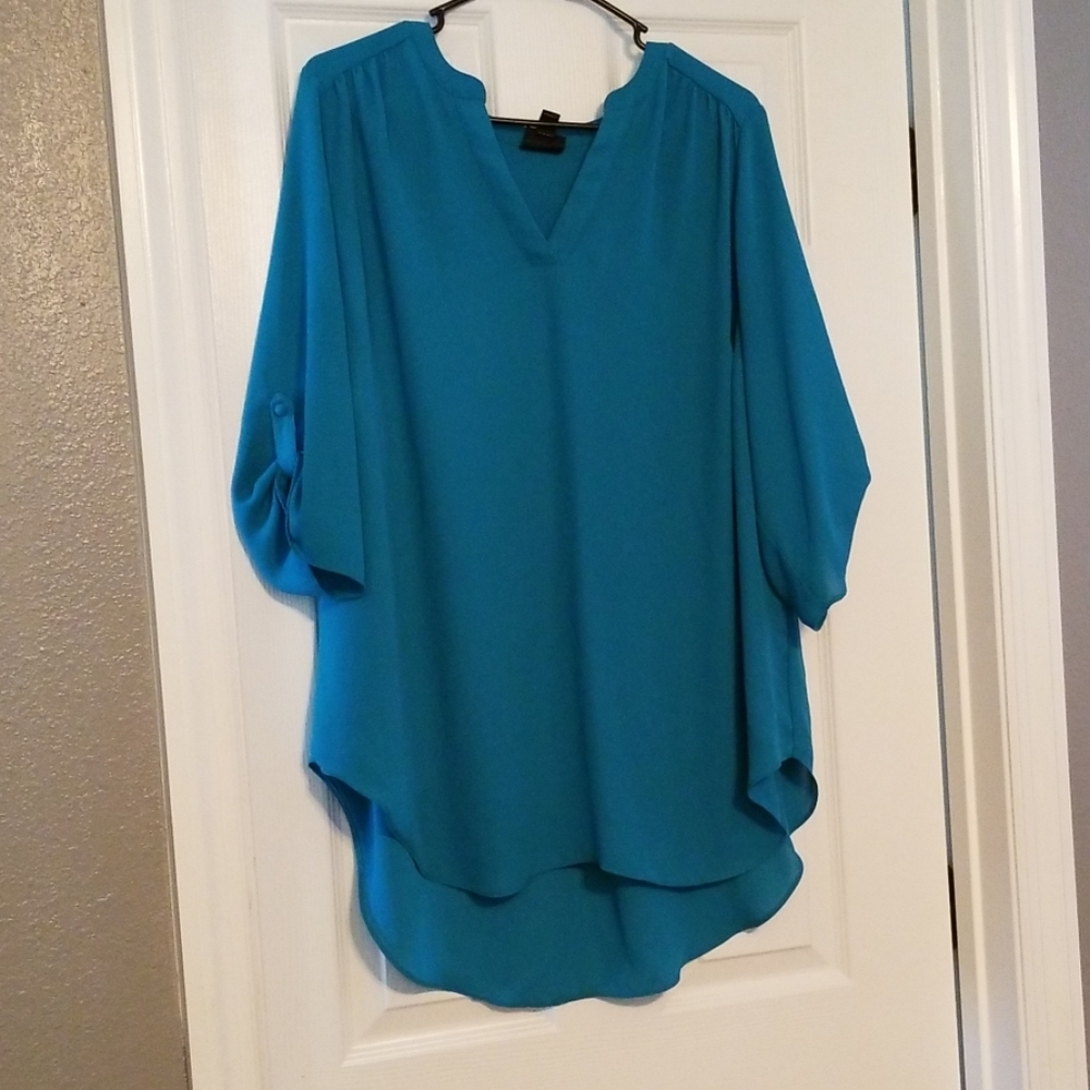 Teal shirt